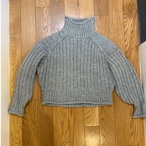 H&M grey turtleneck sweater